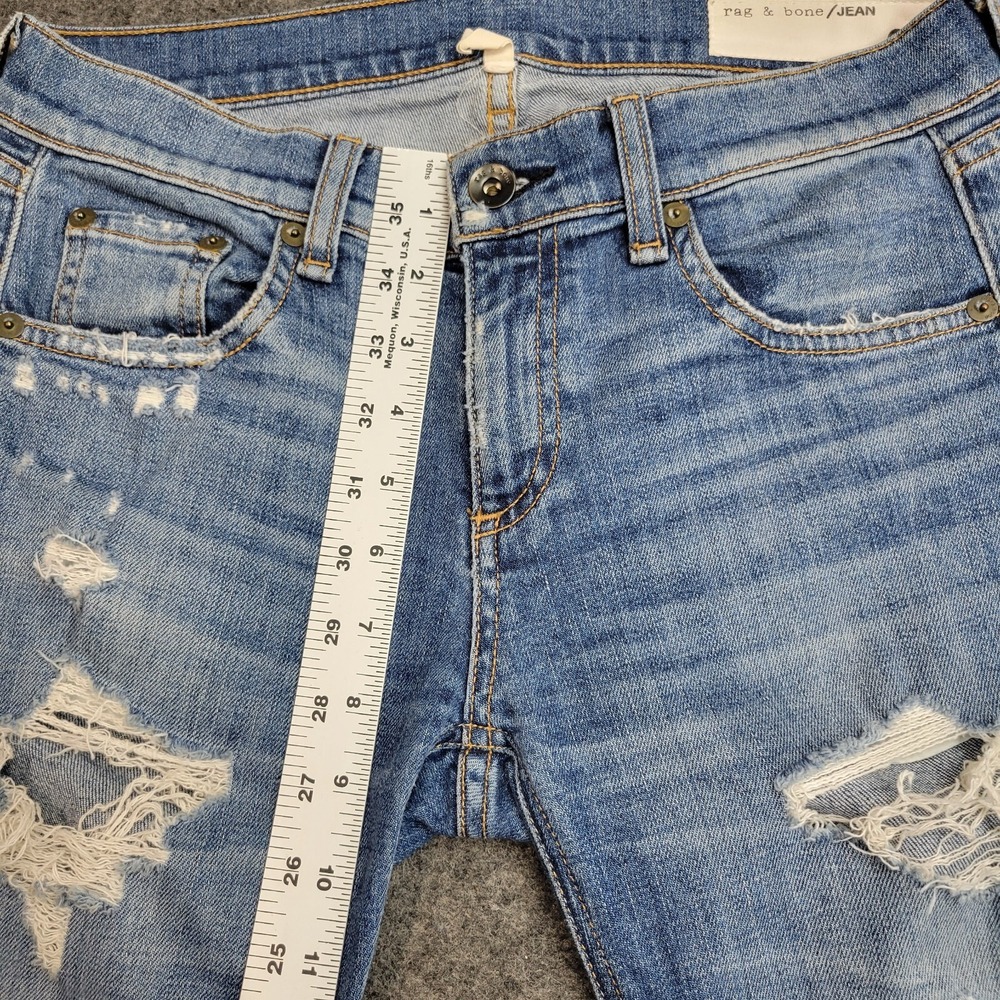 Rag & Bone Jeans Womens 25 Light Wash Distressed Skinny Y2K Stretch Denim LOT(2) - Picture 14 of 16
